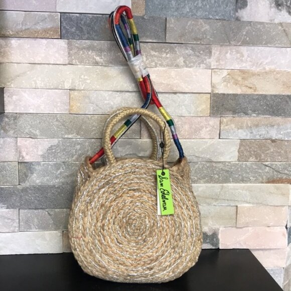 Sam Edelman Emilia Women's Round Jute Tote - Picture 5 of 11